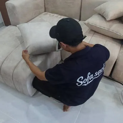 Hình ảnh giặt ghế văn phòng thực tế của Sofa Sạch 9