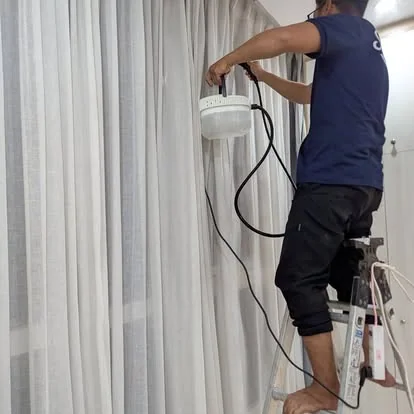 Hình ảnh giặt rèm cửa thực tế của Sofa Sạch 1