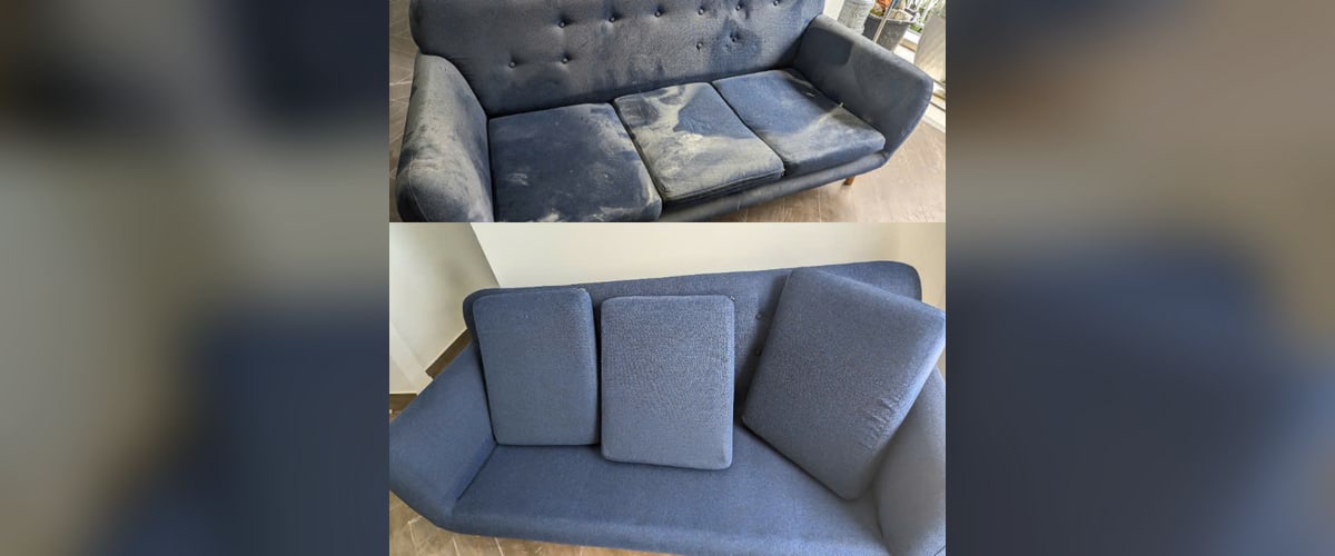 Hình ảnh trước và sau giặt sofa Sofa Sạch 3